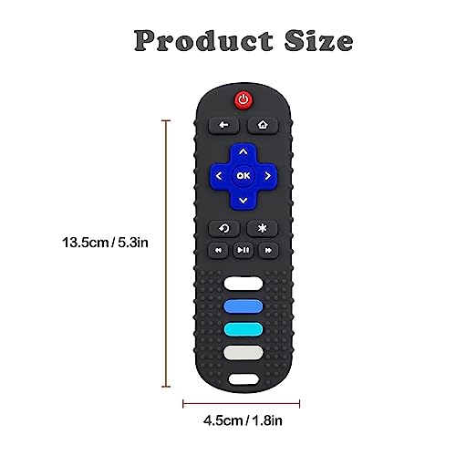 Yapromo Baby Teething Toys 2 Pcs Silicone Teethers Chew Toy Cute Remote Control Shape Teethers Bpa Free #TOP3