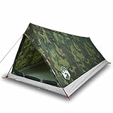 HOMELEN - Refugio portátil para 2 personas para camping, impermeable, ligero, portátil, de poliéster 185T, revestimiento de poliuretano con ventilación de puerto E, ideal para senderismo, mochileros