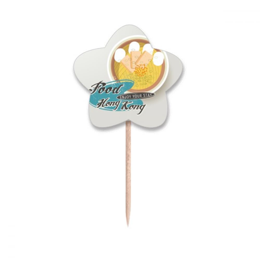 Ramen de Hong Kong drapeaux cure-dents déco pour cupcake