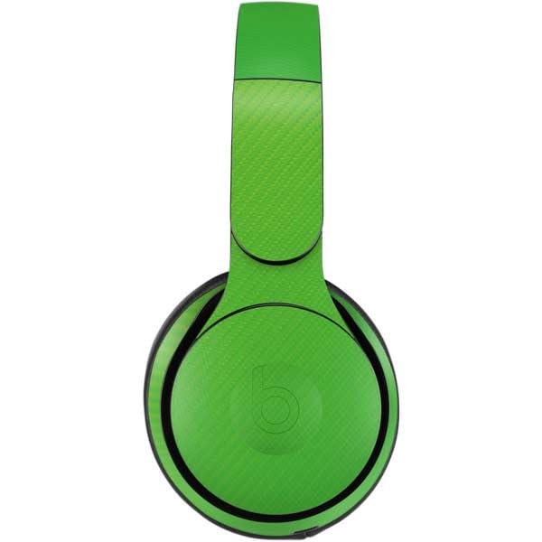 Skinit Decal Audio Skin Compatible with Beats Solo Pro - Green Carbon Fiber Specialty Texture Material Design
