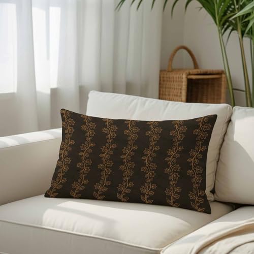 Thorns Pillow Covers Dark Academia 12x20 Inch Soft Brushed Microfiber Pillowcases with Hidden Zipper Closure Bed Pillow Shams for Bedroom Sofa Car 1pcs