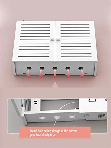 Routeur WiFi et blindage des câbles dans cette boîte de rangement murale en PVC - 5