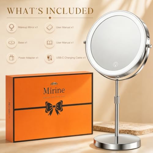 Professional 9" Lighted Makeup Mirror with Magnification 1X/20X 3600 Lux — view 7