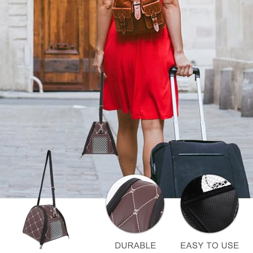 Transportín para hámster y chinchilla ideal para paseos con correa cómoda 8