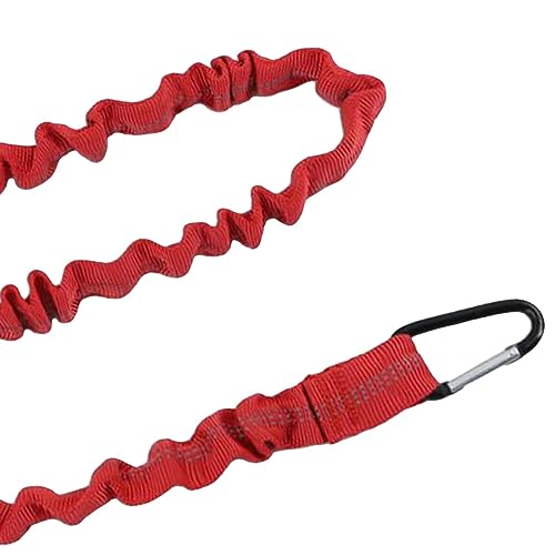RNXRZANK Fishing Pole Holder Elastic Paddle Leash 39in-59in for Kayak Paddles and Fishing Rods