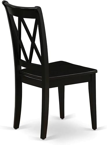 Miniatura 12 de East West Furniture NOCL5-BLK-W - Juego de mesa de comedor de 5 piezas para 4 personas, incluye una mesa de cocina rectangular con hojas de mariposa