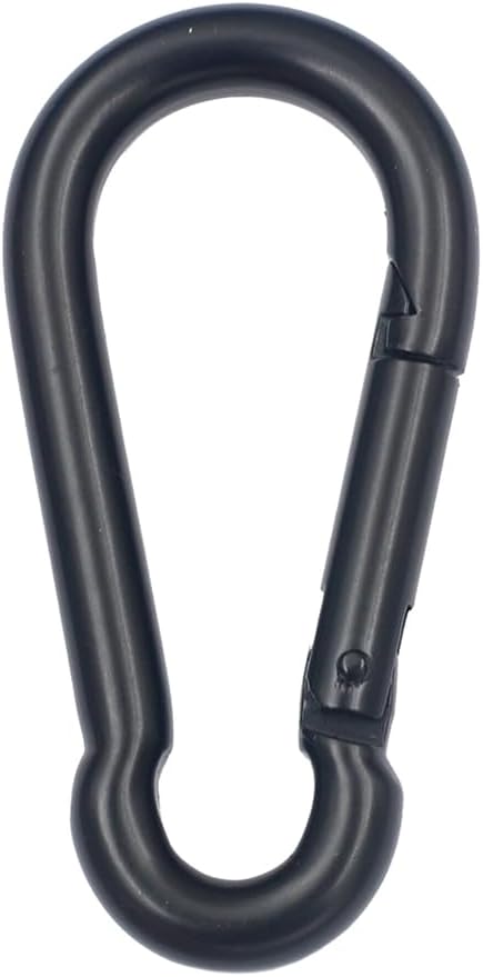 DGOL Black 304 Stainless Steel Outdoor Spring Snap Hook Holding Clips Buckles Fasteners