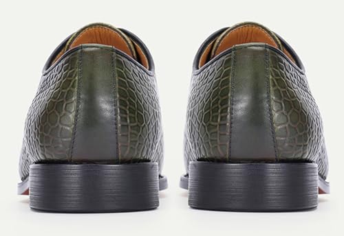 Santimon Men's Oxfords Formal Dress Shoes - Fashion Prom Wingtip Derby for Business Casual, Weddings & Special Occasions4