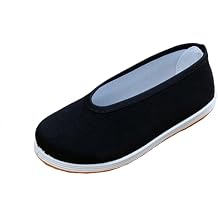 Kid Old Beijing Kung Fu Cloth Shoes Flats Embroidery Rubber Sole Chinese Traditional Unisex
