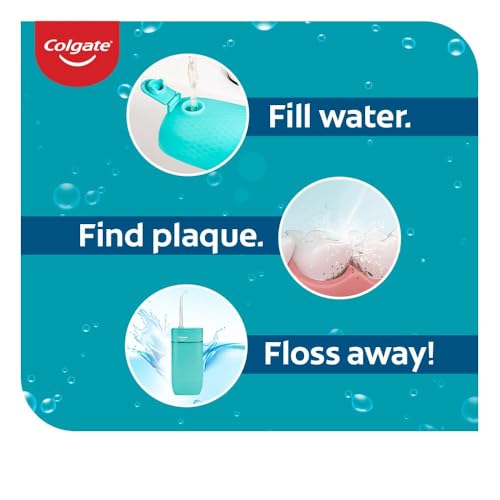 Image of Colgate Blast Water Flosser Green, 140ml, Waterproof design with 3 adjustable pressure modes, with Rechargeable Battery included that lasts upto 4 weeks