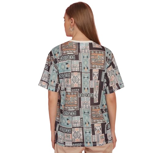 Image of Mack Jonney Printed Round Neck Cotton Regular Fit Oversize Half Sleeves Tshirt for Women(Pack of 3)-MACK631067