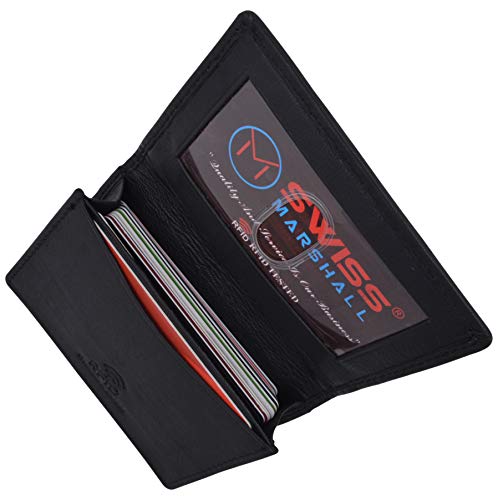 Men's RFID Blocking Premium Leather Expandable Small Credit Card ID Business Card Holder Wallet4