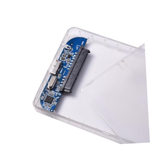Caja externa transparente para disco duro SSD USB 2.5" miniatura 2