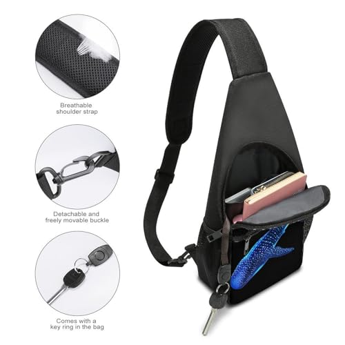 Shark Whale Big Fish Crossbody Bags for Women Men Sling Bag Bakpack Shoulder Bag Travel Hiking Daypack4