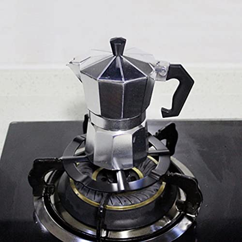 HEMOTON 4 Pcs Mocha De Fogão Suportes De Fogão a Gás Suporte De Fogão De Pote De Leite Anel Wok Para