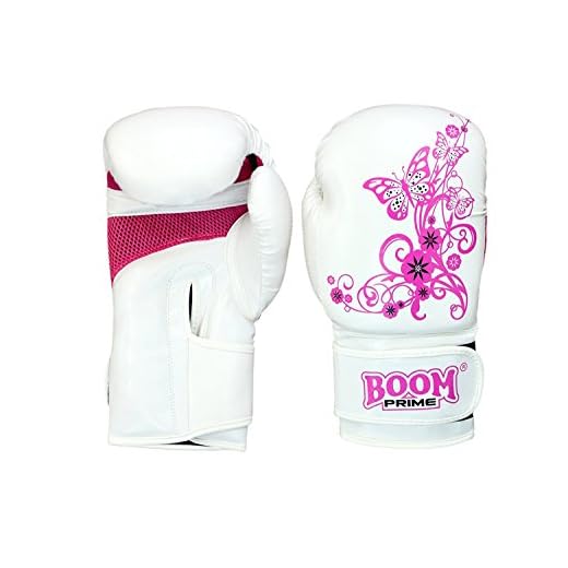 BOOM Prime Damer Rex läder boxningshandskar 177 ml 4 dl sparring vantar gym sparkkuddar MMA stansväska träning kickboxning kampsport kvinnor stansning fighting handskar (3 dl)