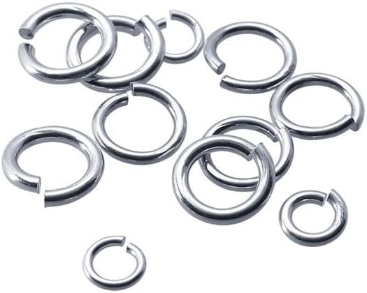 20pcs 935 Argentium Silver Open Jump Rings, 18 Gauge 4.5mm OD/2.5mm ID Made in USA by CRAFT WIRE