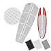 BPS SUP Traction Pad - 12 Piece DIAMOND Tread Paddle Board Deck Grip with 3M Adhesives (Black, Grey, or White)