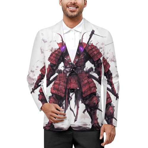 Japanese Samurai Classic Suits Blazer for Men Business Tuxedo Jacket Sport Coat Two Buttons