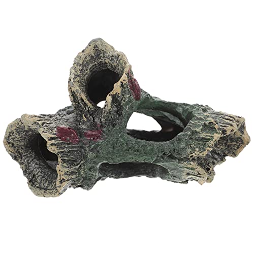 Mipcase Décoration De Grotte Délevage pour Aquarium Grotte Rocheuse Réaliste pour Poissons Betta Accessoires Daquarium