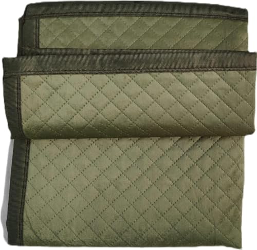 Image of Tapish Electric Blanket Ultrasonic Fabric - Single Bed Warmer - Shock Proof (5 Years Warranty on Remote, Ultrasonic Velvet Fabric, Green, 30x60 inches, Reversible)