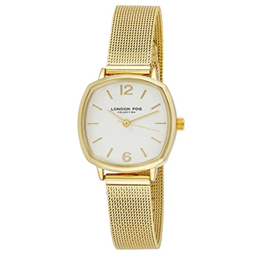 LONDON FOG Women's 26mm Hexagon Case Mesh Strap Watch (LF016)
