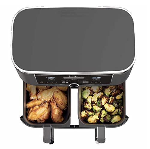 Ninja Fritadeira a ar Foodi 6 em 1 10 L XL com 2 cestas com tecnologia DualZone Fritadeira a ar com