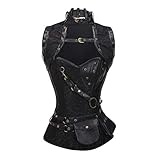 Estilo Steampunk, un corsé que ayuda a proporcionarle un cuerpo delgado.