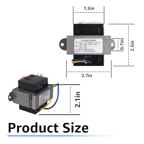 Transformateur 50354 40VA 120V 208V 240V 24V compatible Mars