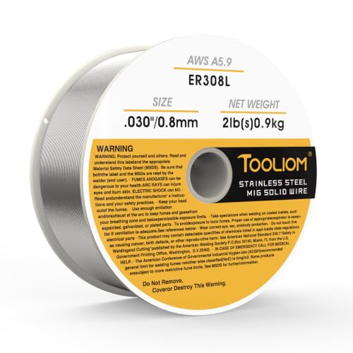 Image of TOOLIOM ER308L 0.030 inch Stainless Steel MIG Welding Wire 2LB