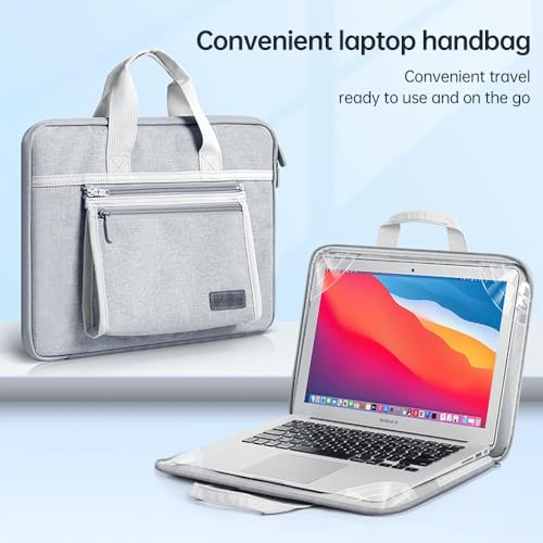 Funda para MacBook de 15 pulgadas gris - Bolsa de tela para portátil 6