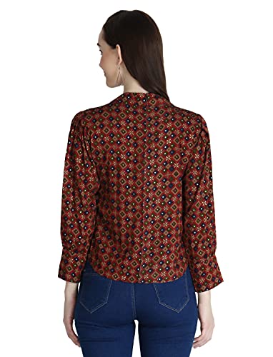 Image of DHRUVI TRENDZ Women's Regular Fit Shirt