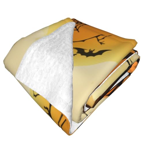 Cute Halloween Blankets for Kids/Teens/Women/Men, Halloween Blankets and Throws for Adults, Spooky Blanket for Boy/Girls/Toddler, Fall Throw Blanket for Couch 40"x 60"