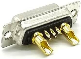 Elecbee 5PCS D sub Solder Connector 7W2 Female Straight Cable Connector