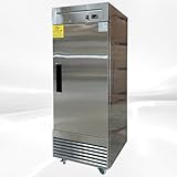 Commercial Freezer 1-Door Solid Upright Reach in Stainless Steel NSF certified 28' Width, Capacity 18 Cuft, Bottom Mounted Restaurant Quality Kitchen Cold -8°F