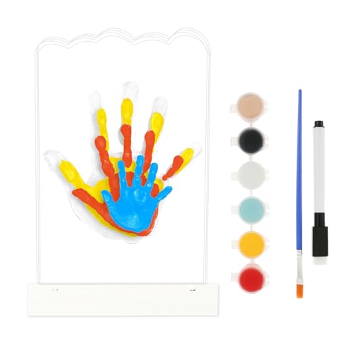 VAVPUP Family Handprint Kit Baby Hand- und Fußabdruck -Kits mit leichten DIY -Neugeborenen -Handdruck-Keeps -Set Personalisiertes HanddruckKit neue Eltern und Neugeboreten
