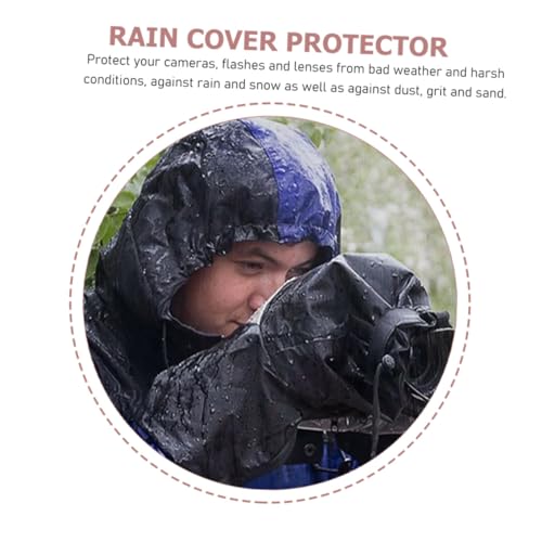 Funda para cámara réflex de material resistente con cubierta ajustable para polvo y lluvia 6