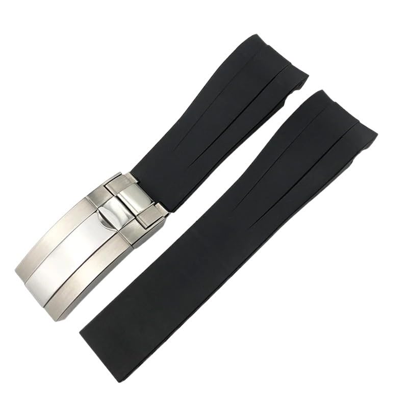Bracelet silicone 22mm compatible Rolex Submariner anti-transpiration