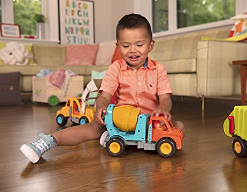 Battat - Cement Mixer Truck With Working Movable Parts And Driver - Toy Trucks For Toddlers 18M+ #TOP2
