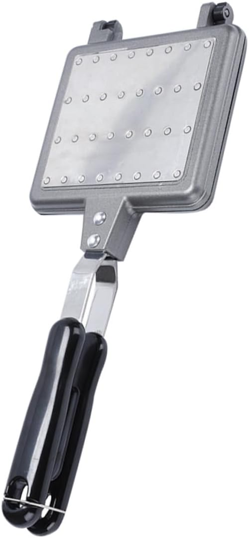 Aluminium Alloy Waffle Maker Mold Non-stick Waffle Baking Tool for Electric Fire Use Ergonomic Design Reusable Frying Pan for Healthy Cooking for Family Breakfasts