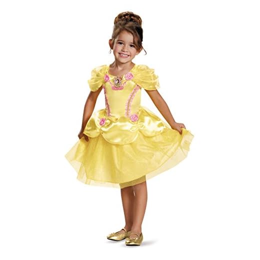 Disguise Disney Princess Belle Beauty & the Beast Toddler Girls' Costume, Large (4-6x)