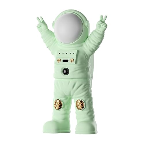 Supnova Astronaut Rechargeable Essential Oil Diffuser, With 4 Control Gears,Human Body Sensing Led Night Light For Baby Home Office Car Hotel,Spaceman Toys For Kids Children(Green) #TOP1