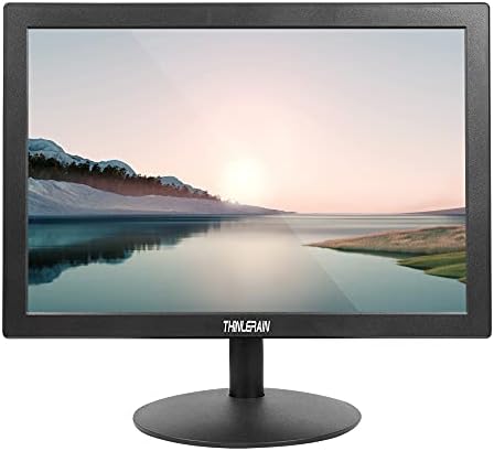 Thinlerain 15 inch PC Monitor Desktop Monitor with 1440×900, Small Monitor with 16:10 LED Monitor, TFT Panel, 60 Hz, 5Ms, VGA, HDMI, Built-in Speakers