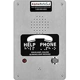 RCB2400S PBX Refuge Call Box for AlphaRefuge 2400 Series, Remote Power, Stainless Steel