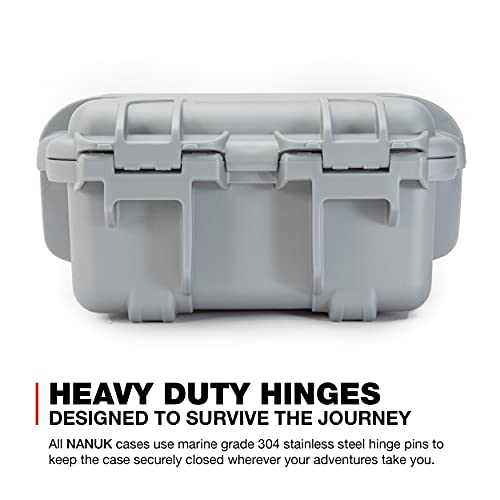 Nanuk 905 Waterproof Hard Case With Foam Insert - Silver #TOP3