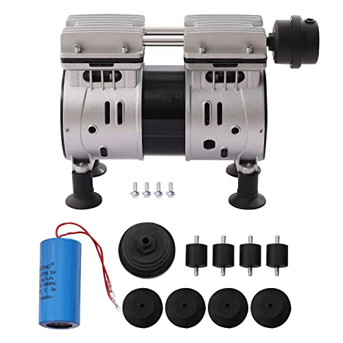 CNCEST Oil-Free Vacuum Pump 550W 110V/60Hz 3.6CFM 1440 RPM for Plastic Machinery, Compressors, Tire Inflation