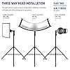 NEEWER 9.2ft/2.8m Air Cushioned Light Stand, Heavy Duty Metal Photography Tripod Stand with 1/4"to 3/8" Reversible Spigot, 3 Way Mounting Interface & Metal Locking Knobs, Max Load 5.5lb/2.5kg #3