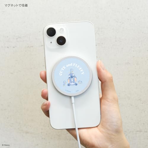 グルマンディーズ ディズニーキャラクター／MagSafe対応ワイヤレスチャージャー スティッチ DNG-226ST