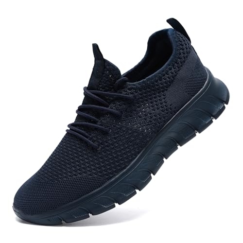 Image of Mens Running Shoes Slip On Tennis Walking Sneakers Workout Athletic Lightweight Casual Sport Shoes