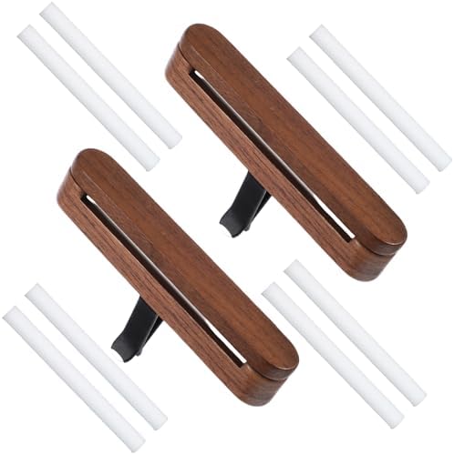 2Pcs Wood Car Air Freshener Perfume Vent Clip Car Perfume Diffuse...